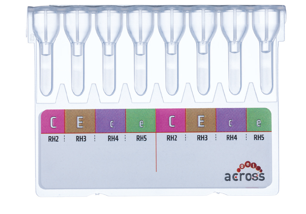 Cartela Across Gel<sup>®</sup> Rh Phenotyping