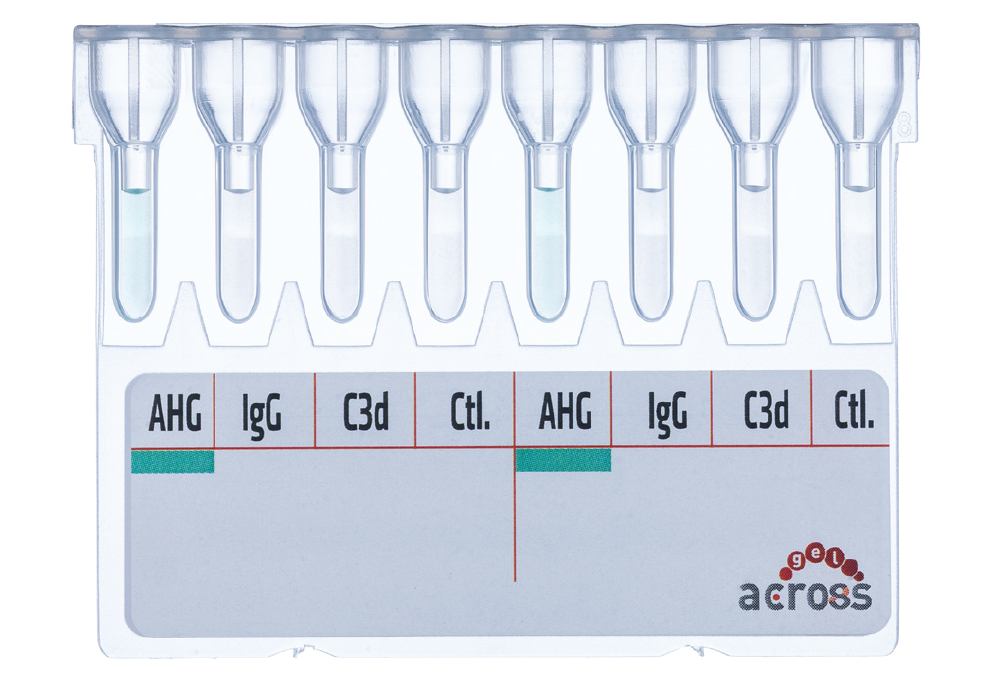 Cartela Across Gel<sup>®</sup> Monospecific Direct Coombs – DAT